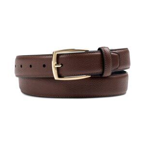 Club Room Belt Men's Medium 34-36 Faux Leather Pebble Grain Stretch Belt NWT